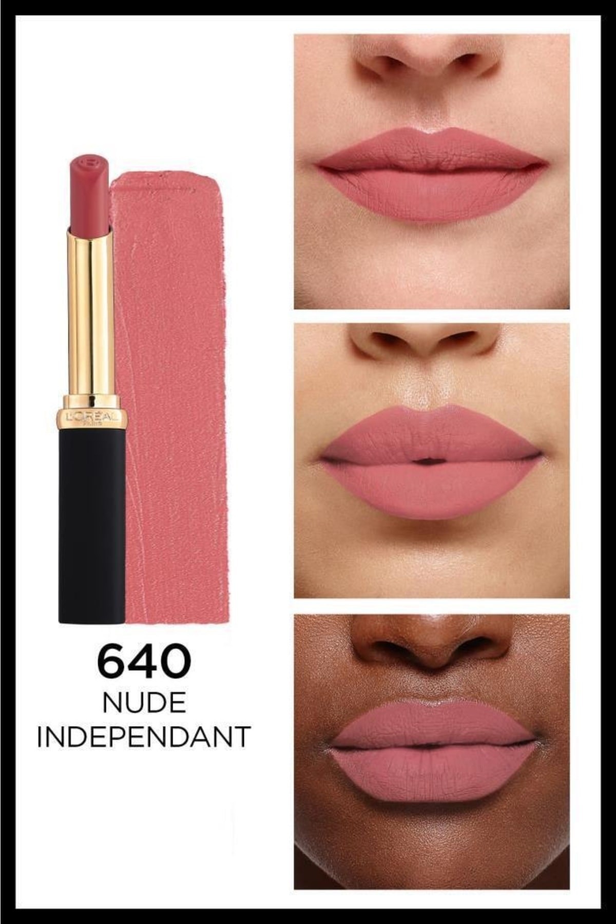 L'Oreal Paris Color Riche Intense Volume Matte Ruj - 640 Nude Independant