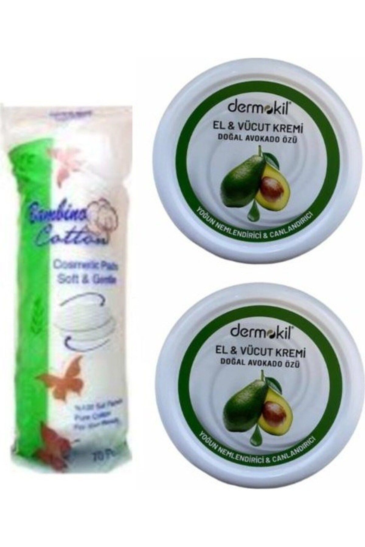 El Kremi Avokado 2x220 ml + Makyaj Pamuğu