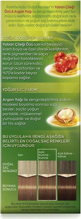 Palette Kalıcı Doğal Renkler 7-57 Tarçın Kahve Saç Boyası