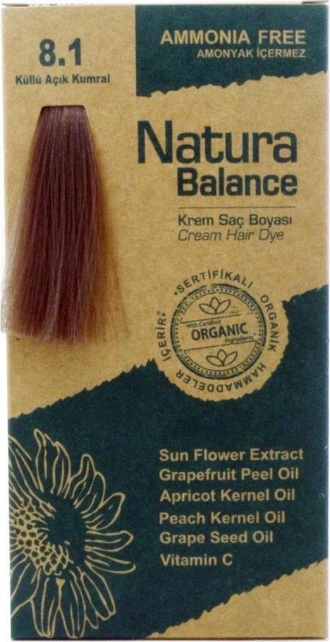 Natura Balance (Krem Saç Boyası) Küllü Açık Kumral 8.1 60ML