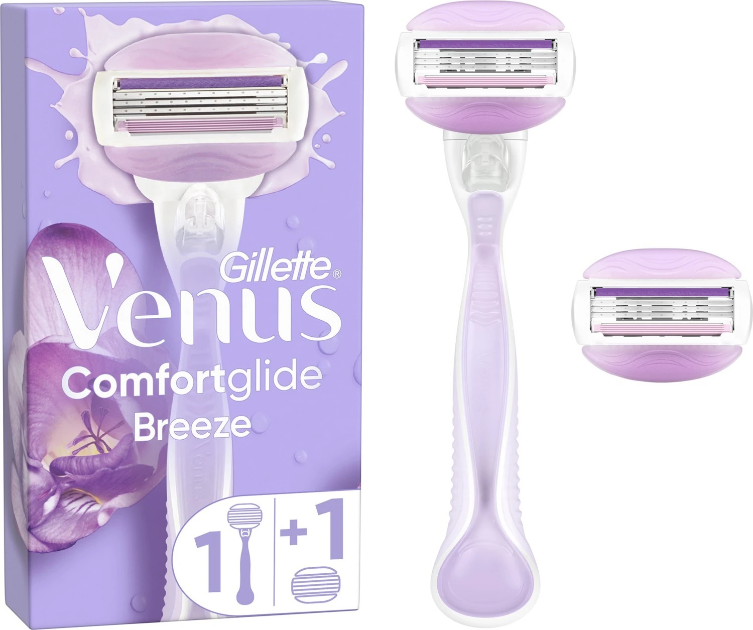 Gillette Venus Comfortglide Breeze Kadın Tıraş Makinesi + Yedek Tıraş Bıçağı 2'li