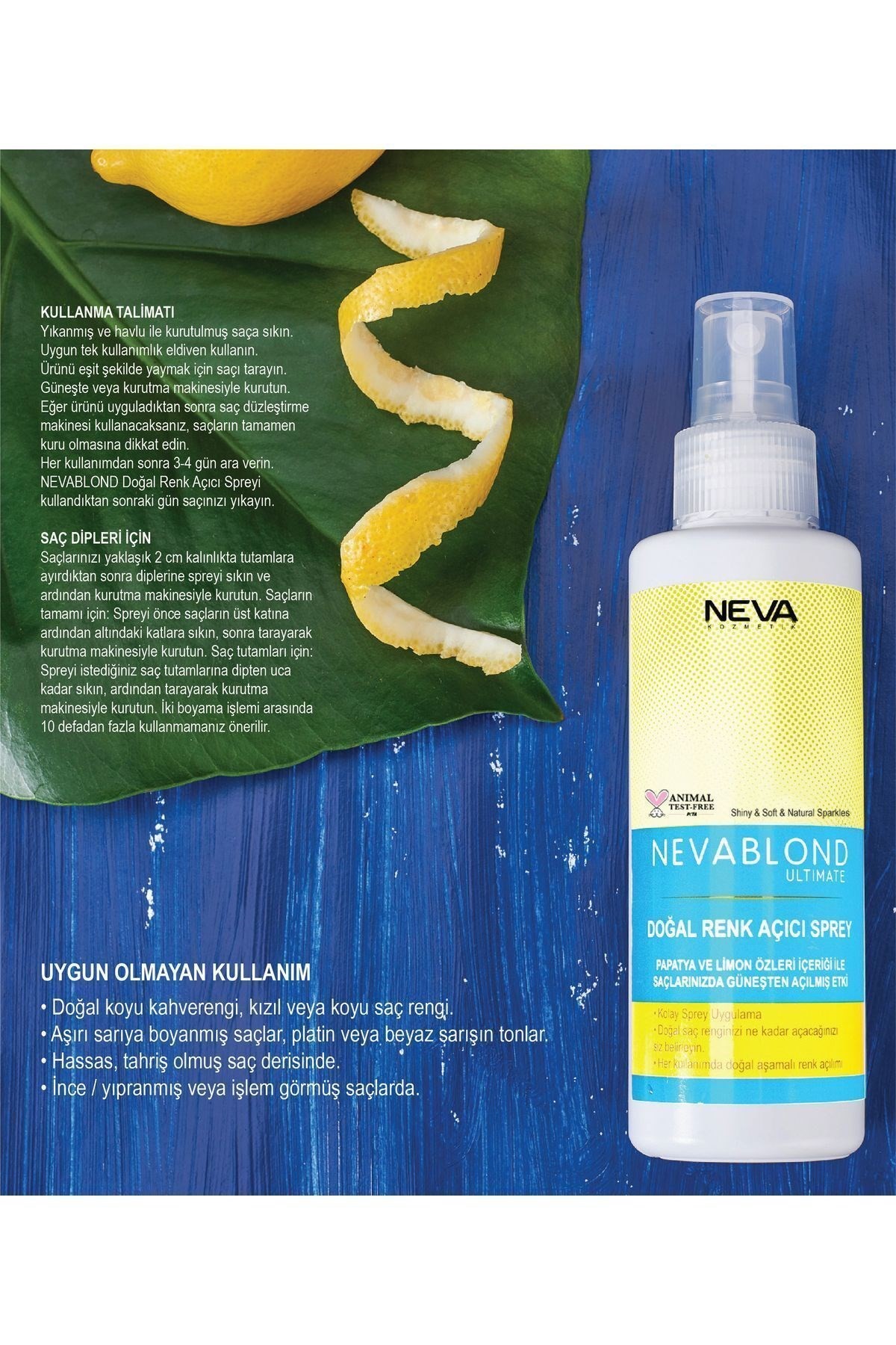 Neva Doğal Renk Açıcı Papatya Özü Sprey 150 Ml