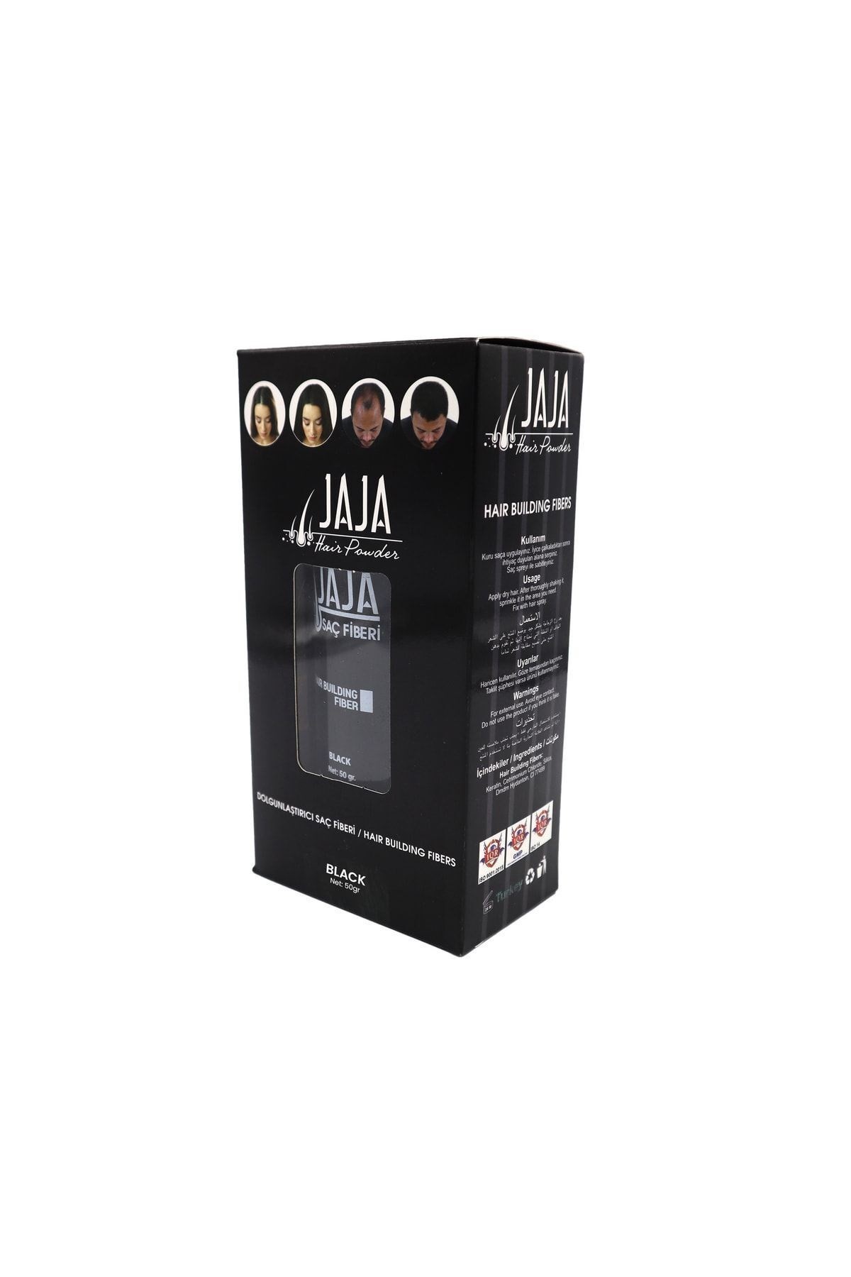 Jaja Saç Topiği Siyah(BLACK) 50 gr Saç Fiberi Toppik Siyah Topic