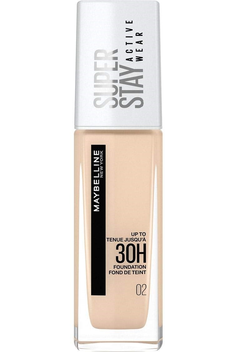 Maybelline New York Superstay Active Wear Fondöten- 02 Naked Ivory 1 Paket (1 x 32.4 ml)