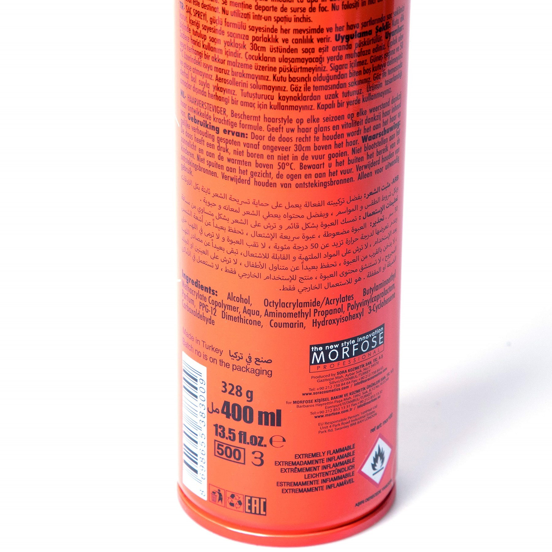 Morfose N0 Gas Ultra Sert Saç Spreyı 400 Ml