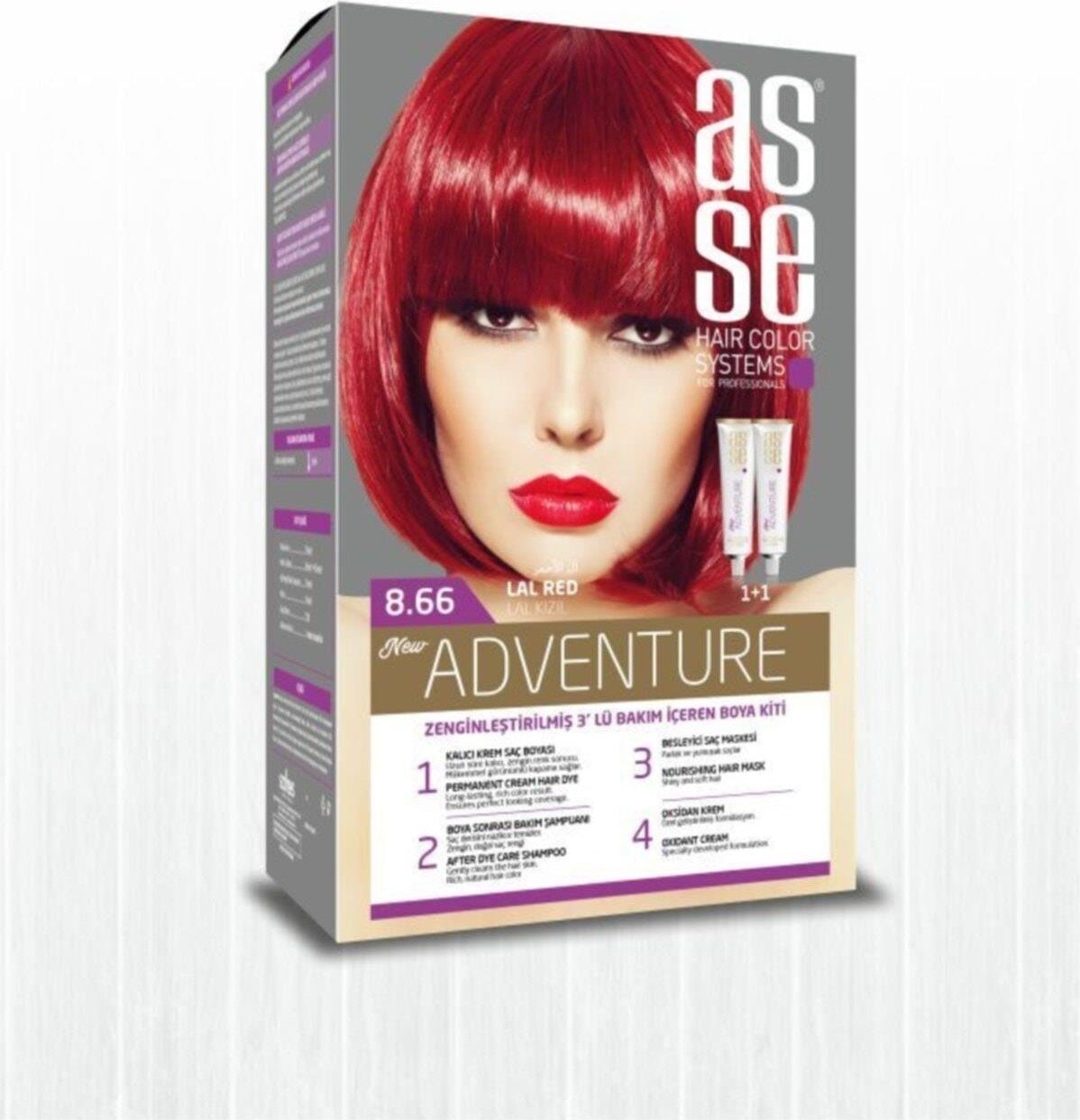 Asse Adventure Set Boya No:8.66 Lal Kızıl