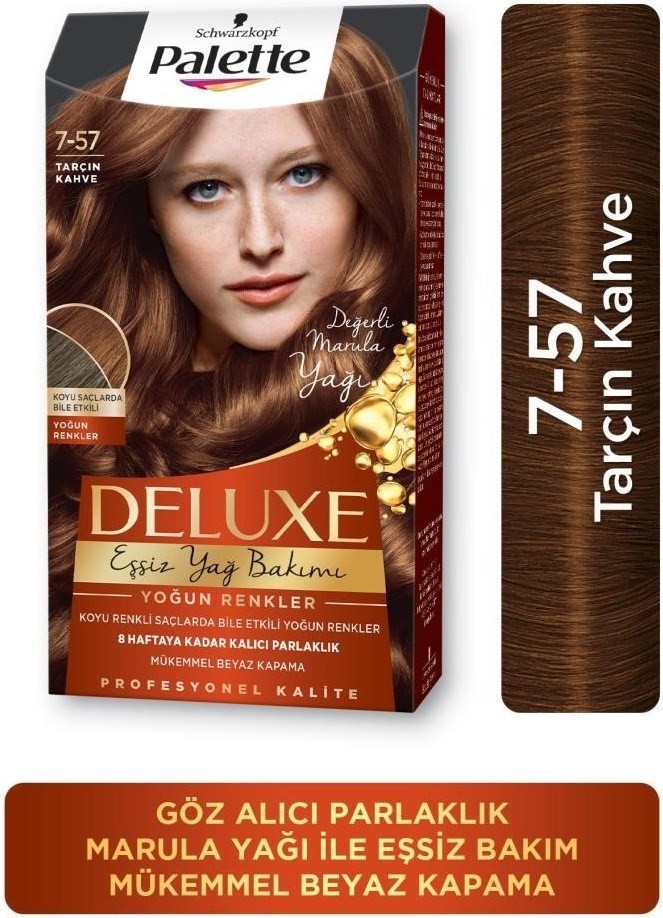 Palette Deluxe Yoğun Renkler 7-57 Tarçin Kahve Saç Boyası
