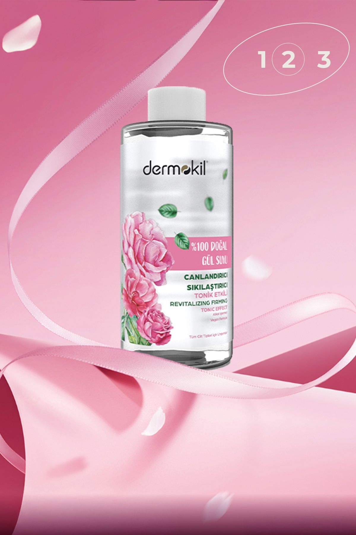 Dermokil %100 Doğal Gül Suyu Canlandırıcı Sıkılaştırıcı Tonik