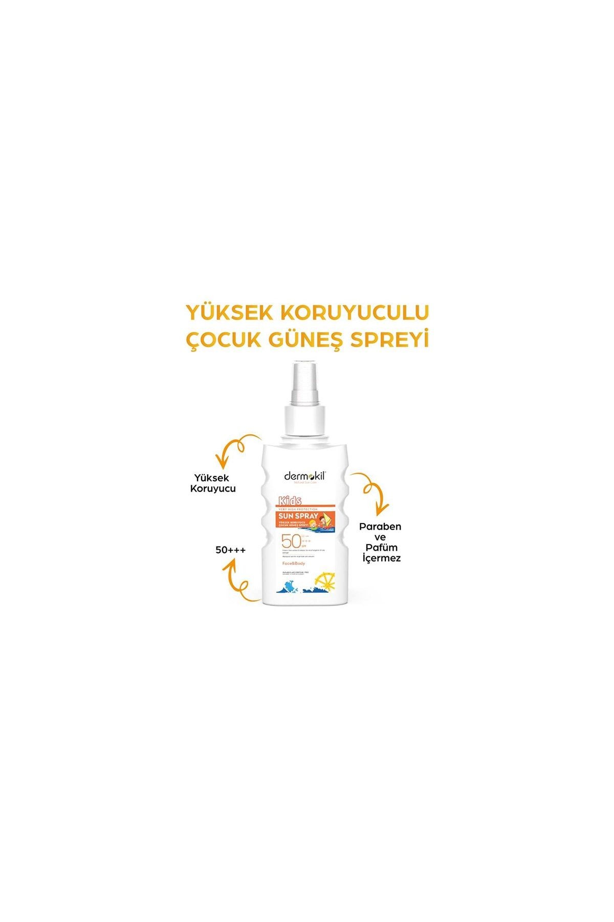 Yüksek Koruyucu Çocuk Güneş Spreyi 50 spf 200 ml x 2 Adet