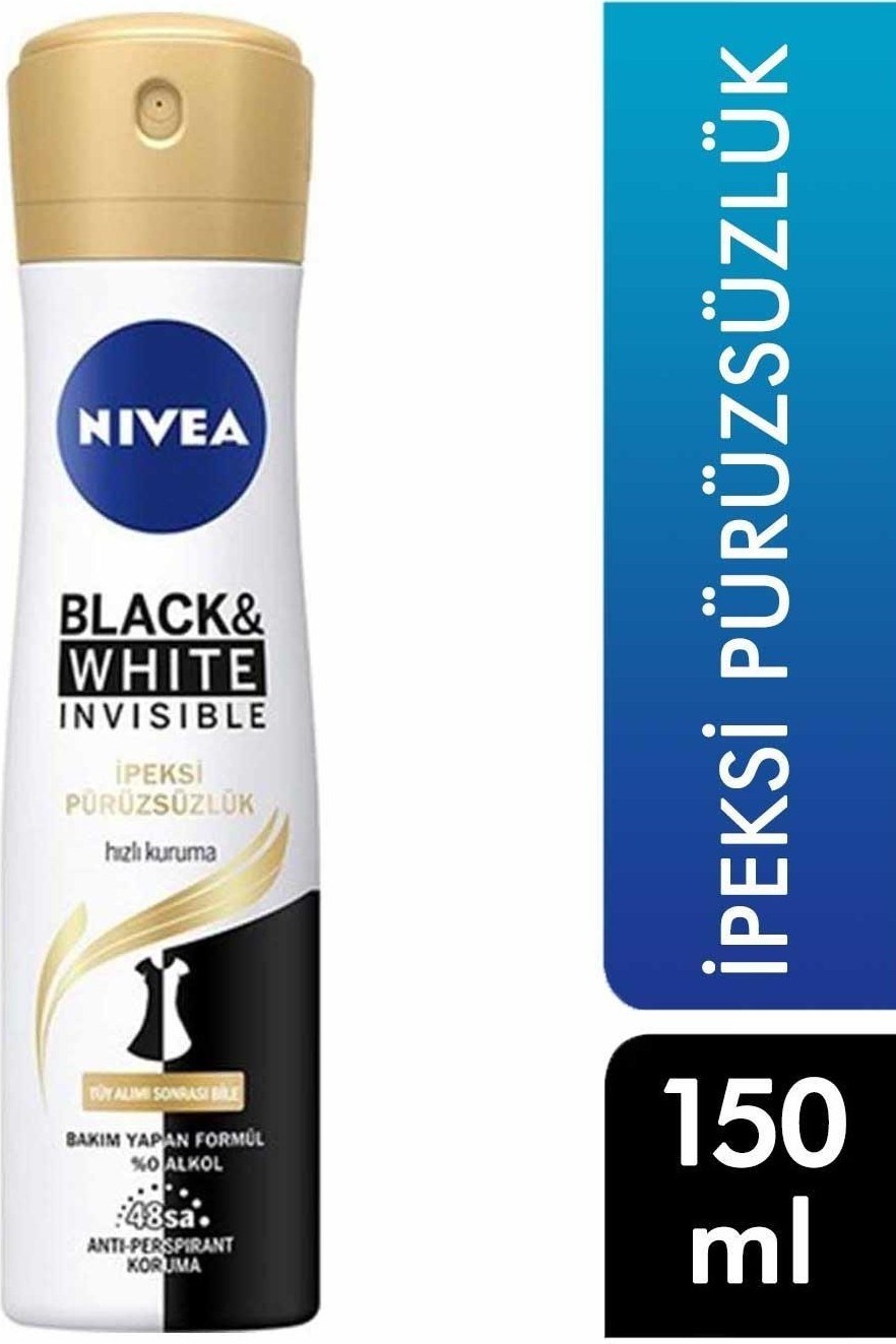 Nivea Deodorant 150 ml Kadın Invisible Black&white Ipeksi 4005900620231 Deodorant