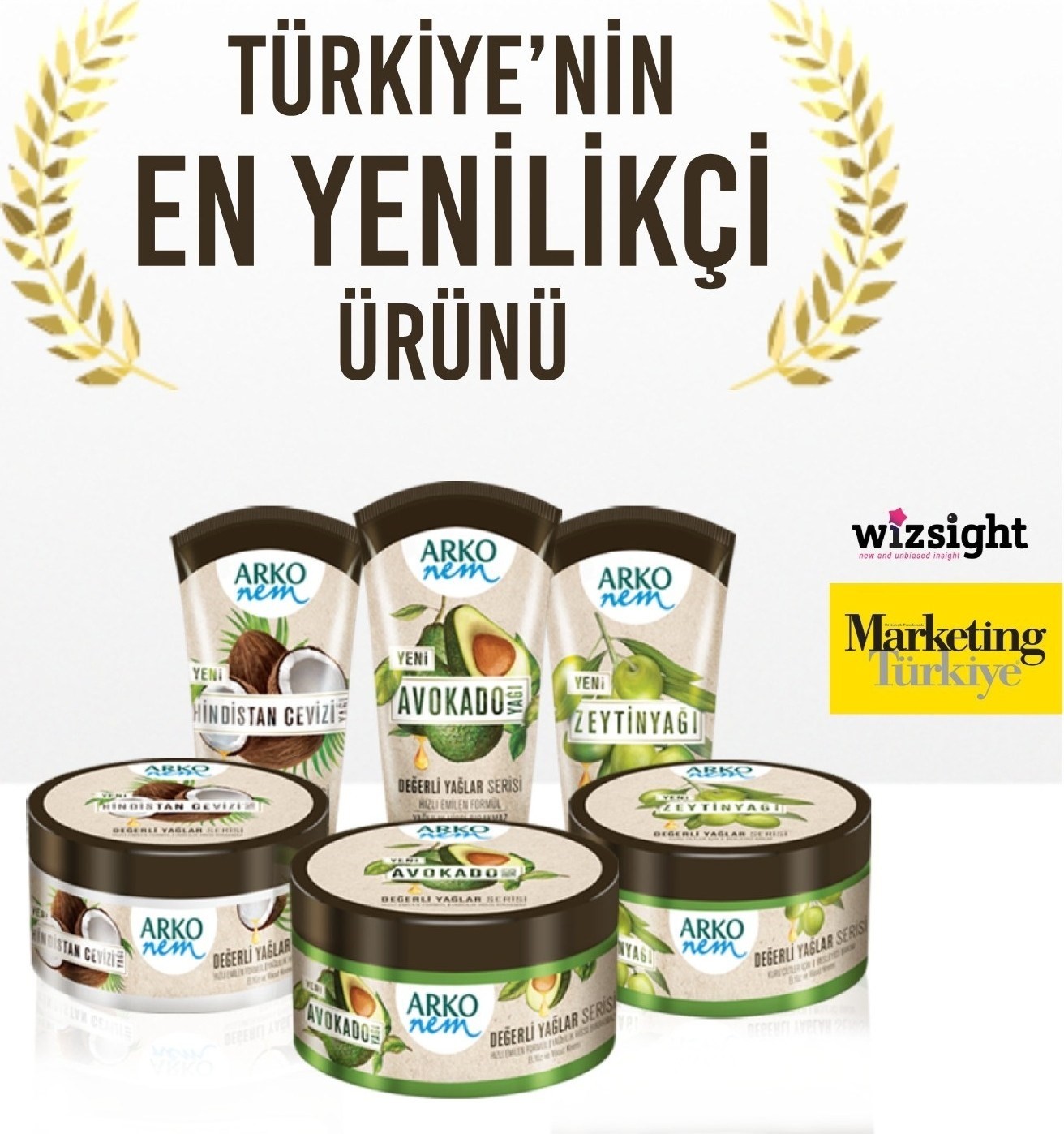 Arko Nem Değerli Yağlar Avokado Yağlı Nemlendirici Krem 250 ml & 60 ml