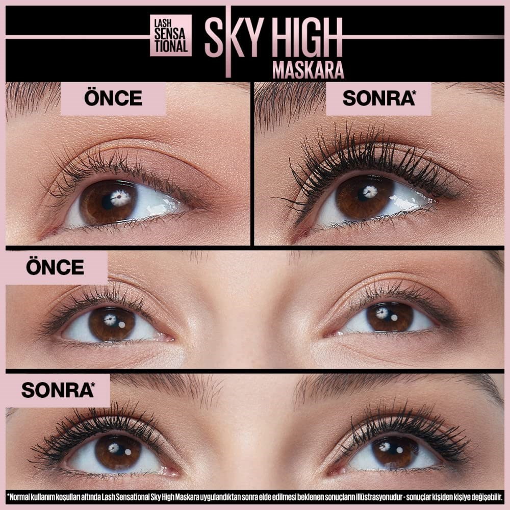 Maybelline New York Lash Sensational Sky High Maskara, 1 Adet (1 x 7.2 ml)
