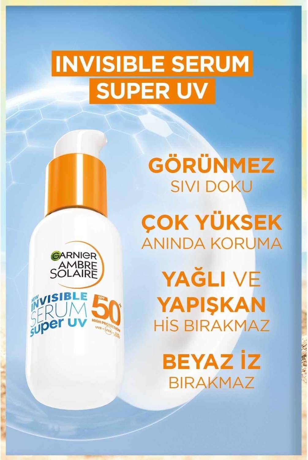 Garnier Ambre Solaire Invisible Serum Super UV Günlük Güneş Koruyucu Serum