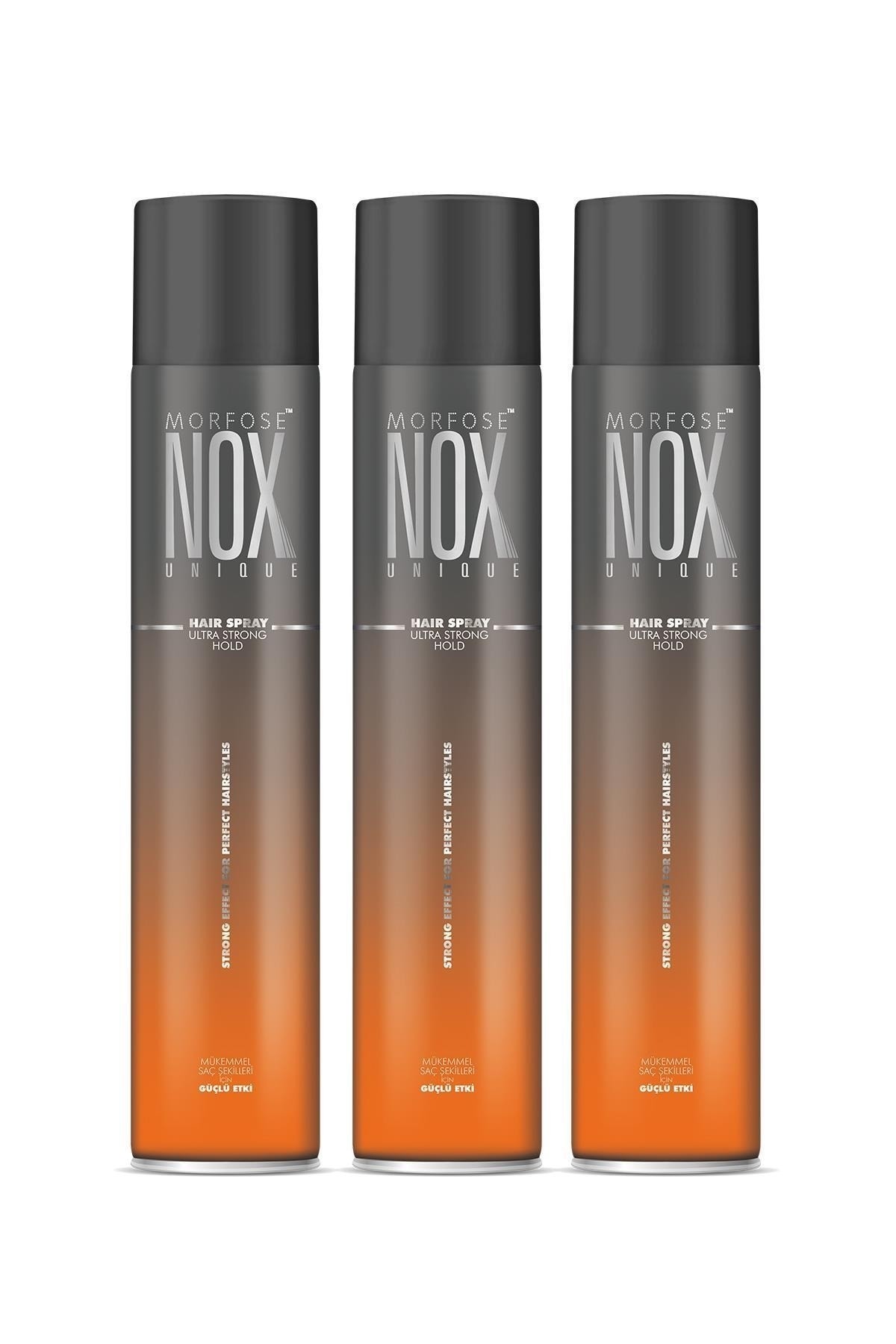 Morfose Nox Ultra Strong Hold Saç Spreyi 400 ml 3 Adet
