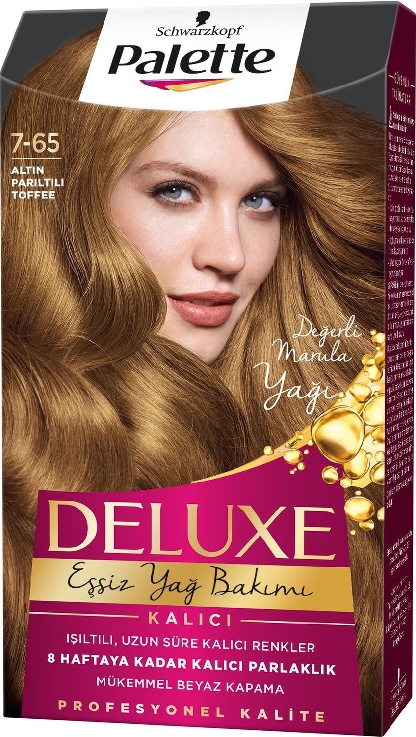 Palette Deluxe 7-65 Altın Parıltılı Toffee Saç Boyası