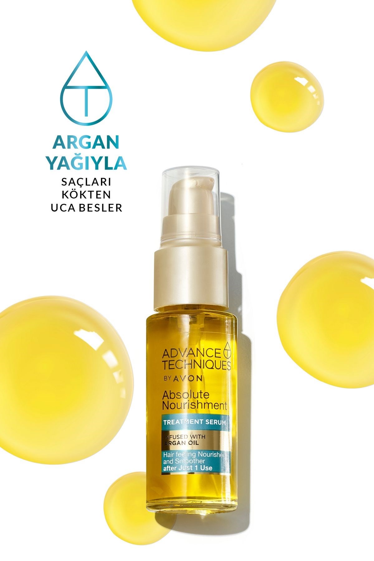 Avon Advance Techniques Argan Yağı Içeren Besleyici Saç Serumu 30 Ml. İkili Set