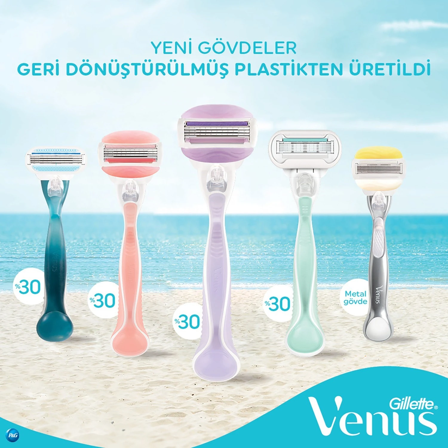 Gillette Venus Comfortglide Breeze Kadın Tıraş Makinesi + Yedek Tıraş Bıçağı 2'li