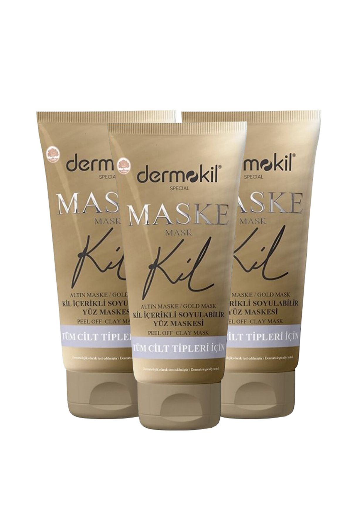 Soyulabilir Gold Yüz Kil Maskesi Tüm Cilt Tipleri Için 75 Ml X 3 Adet