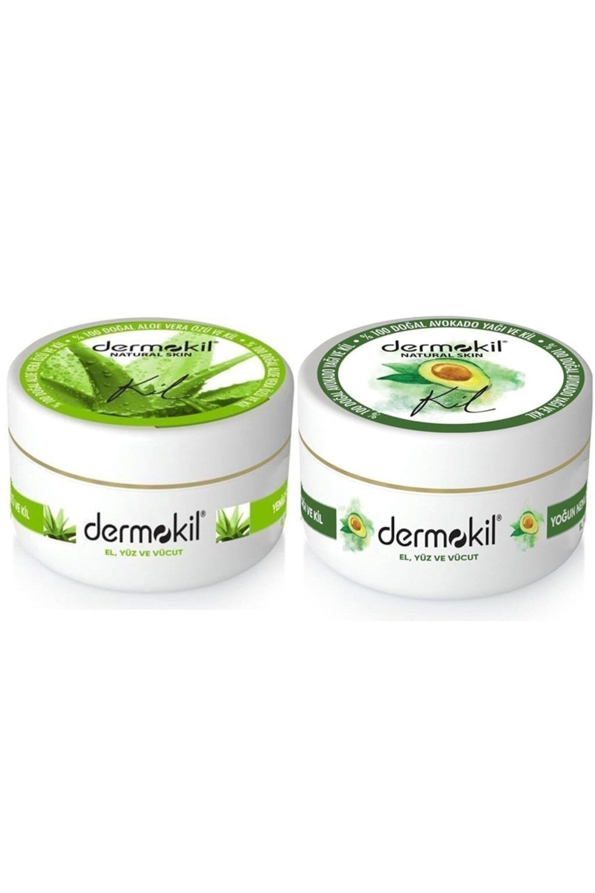 Natural Aloe Vera El ve Yüz Bakım Kremi 300 ml+ Avokado Özlü Krem 300 ml