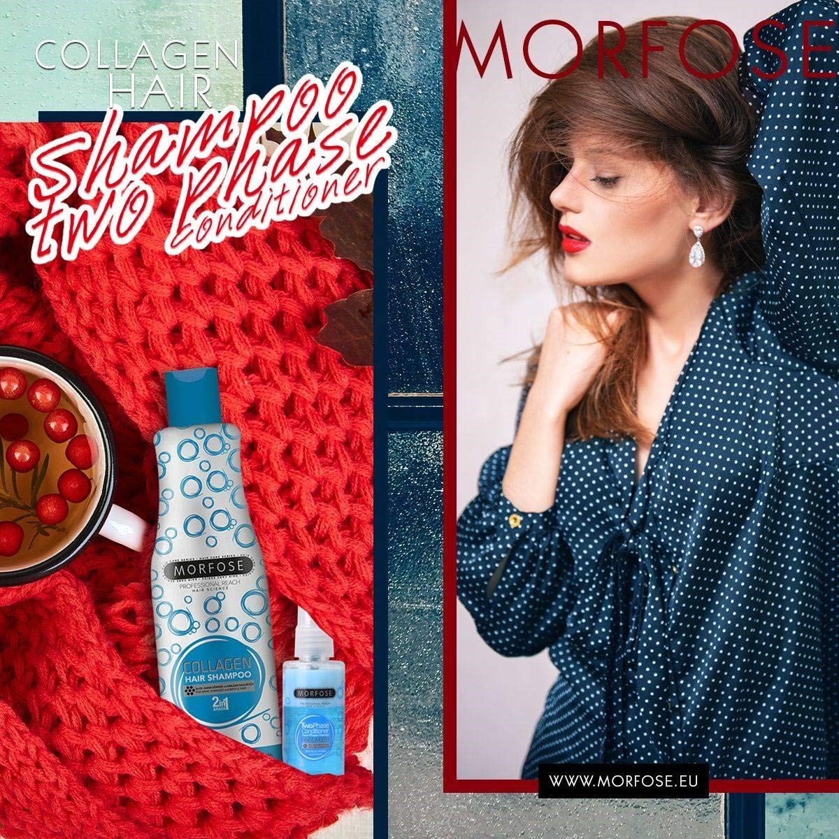 MORFOSE Şampuan 1000Ml (Mavi) 1 Paket (1 x 1 Adet)