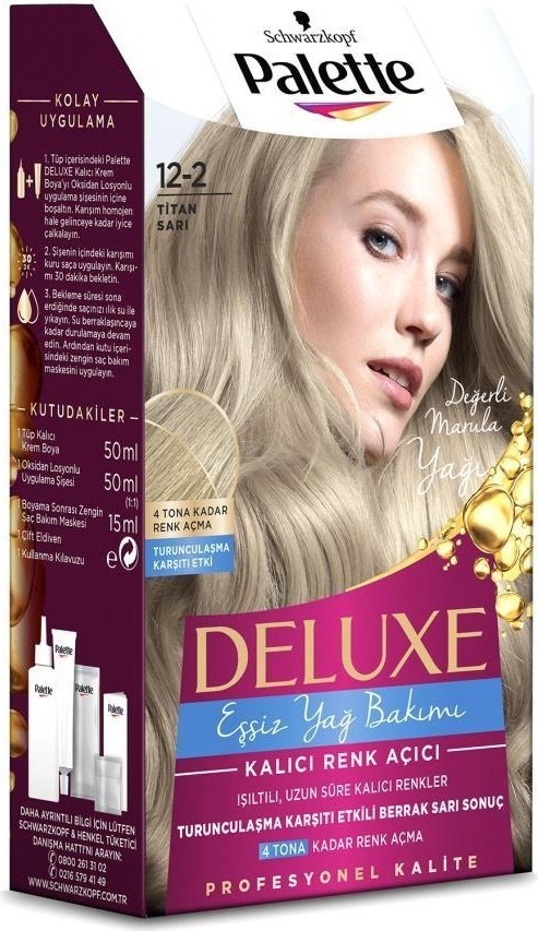Palette Deluxe 12-2 Titan Sarı Saç Boyası