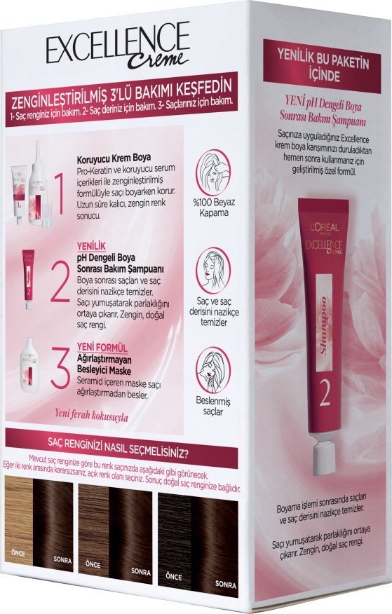 L'Oréal Paris Excellence Creme Saç Boyası - 4 Kahve