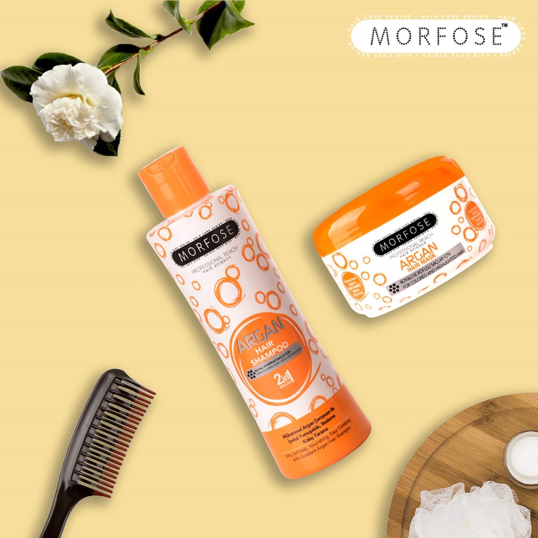 MORFOSE Şampuan 1000Ml (Turuncu) 1 Paket (1 x 1 Adet)
