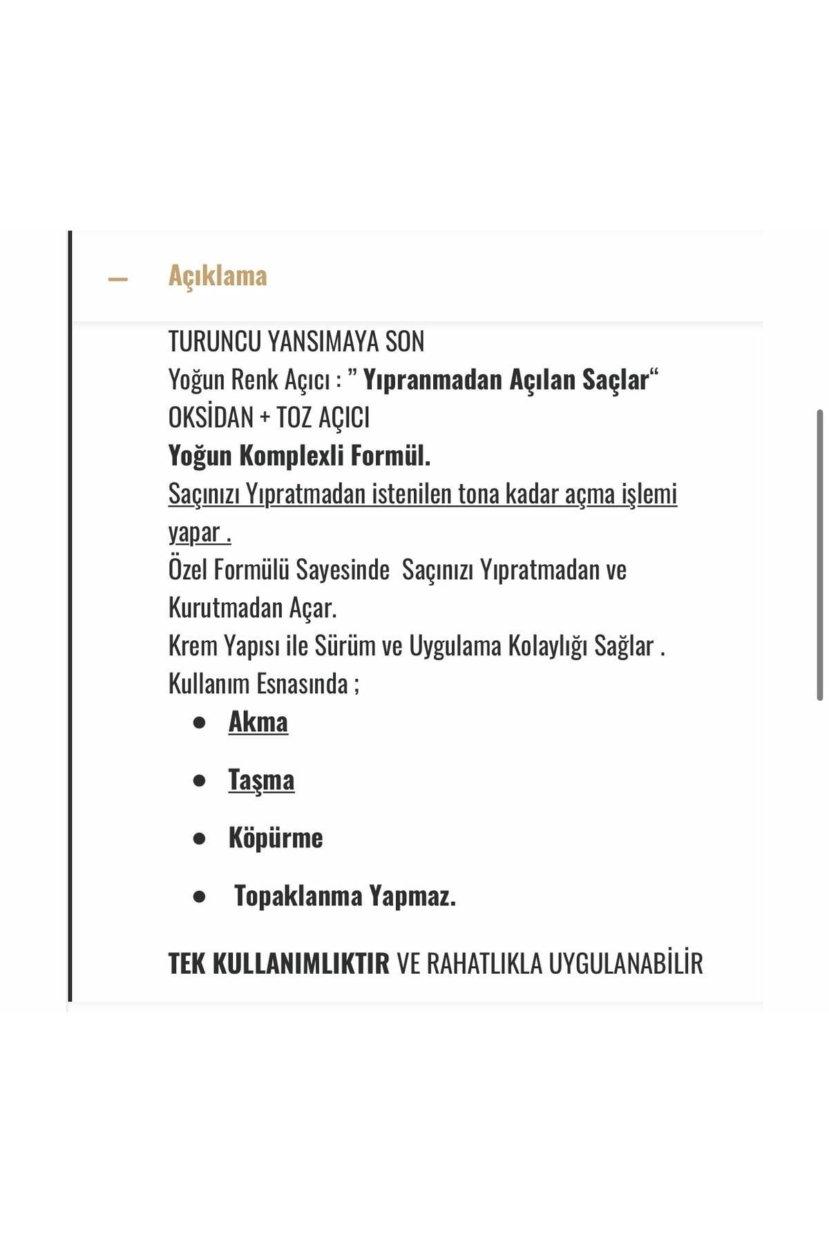 Liviton Saç Renk Açıçı 100 Gr Oryal +150 Ml Oksidan Liviton