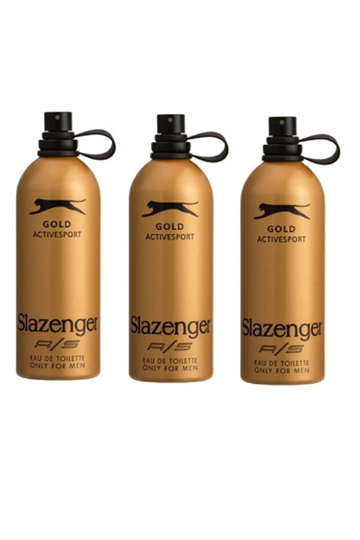 Slazenger Gold Active Sport Edt 125 ml Erkek Parfüm X3 Adet