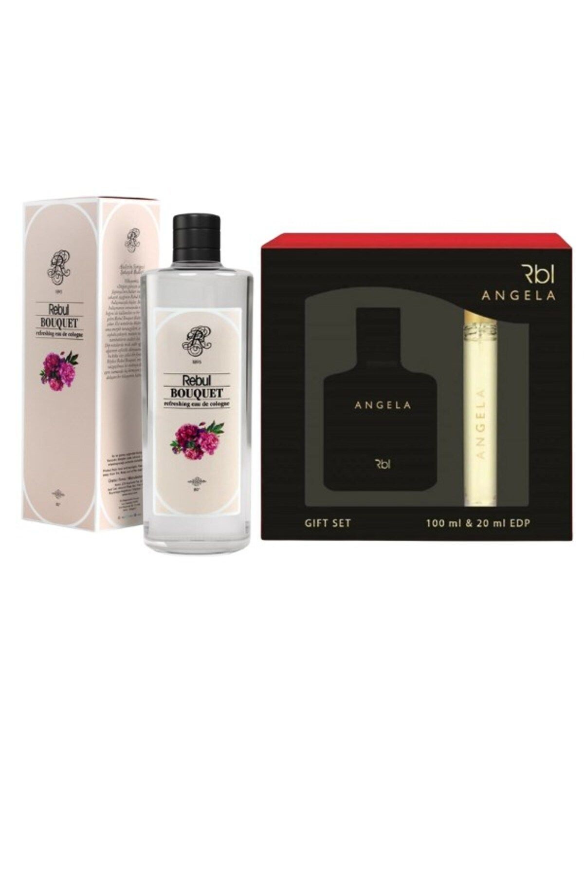 Angela Edp 100 ml + 20 ml Kadın Parfüm + Kolonya Bouquet 250 ml Özel Set