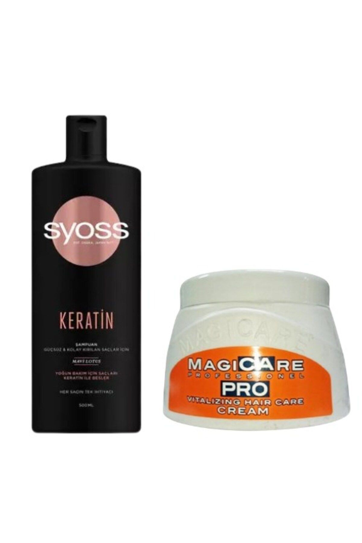 Keratın Mükemmelliği Şampuan 500 ML + Magicare Keratin Saç Bakım Kremi 500 Ml