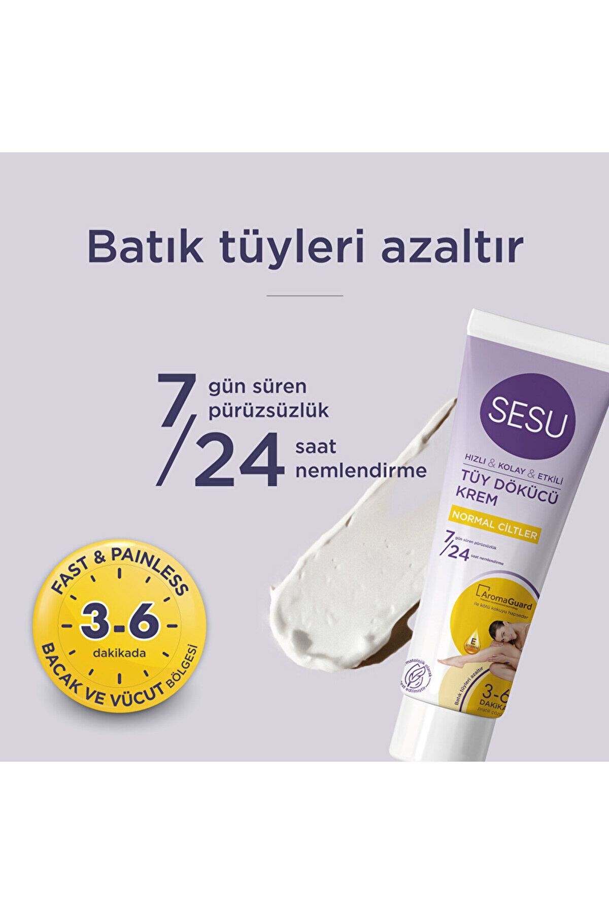 Sesu Tüy Dökücü Krem Normal Ciltler 100 ml