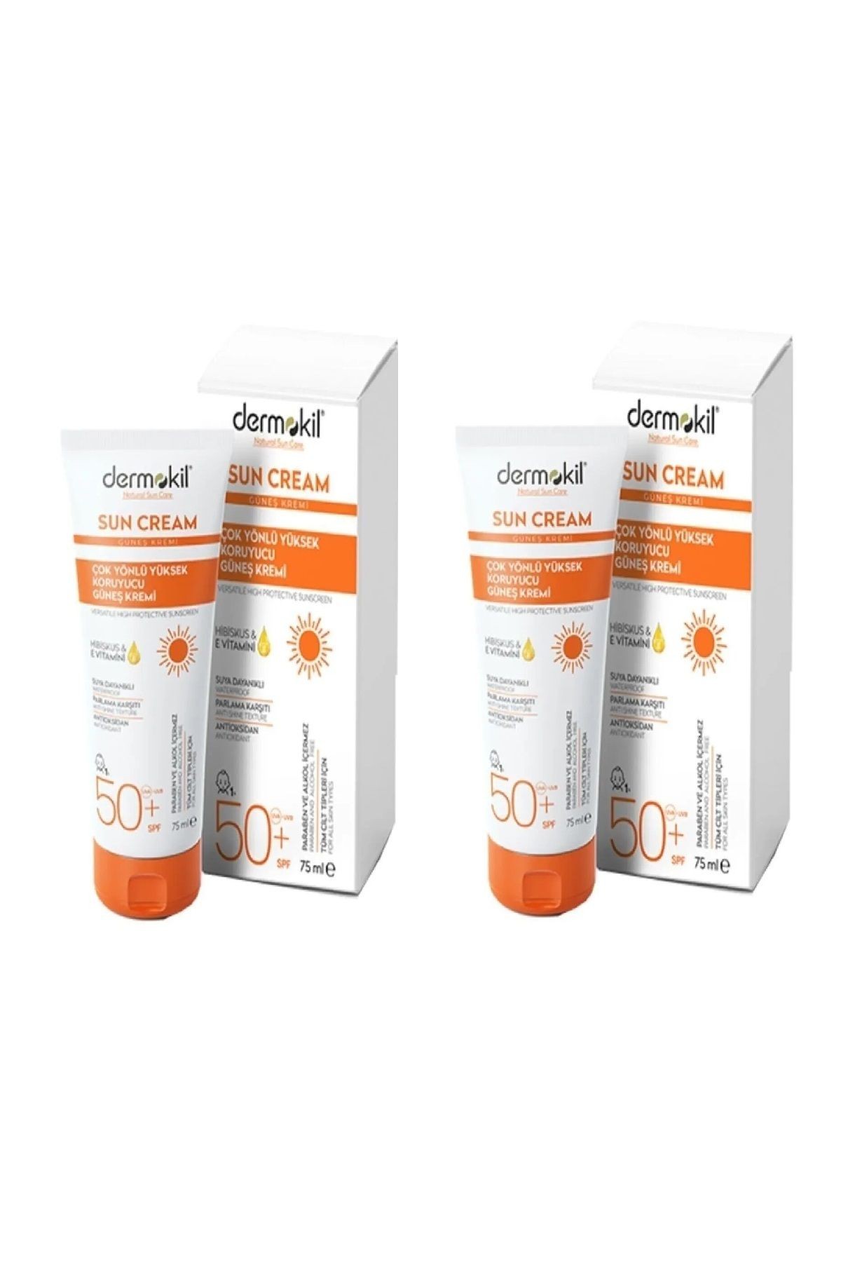 Güneş Kremi Çok Yönlü Yüksek Koruyucu 50 Spf 75 ml X2 ADET