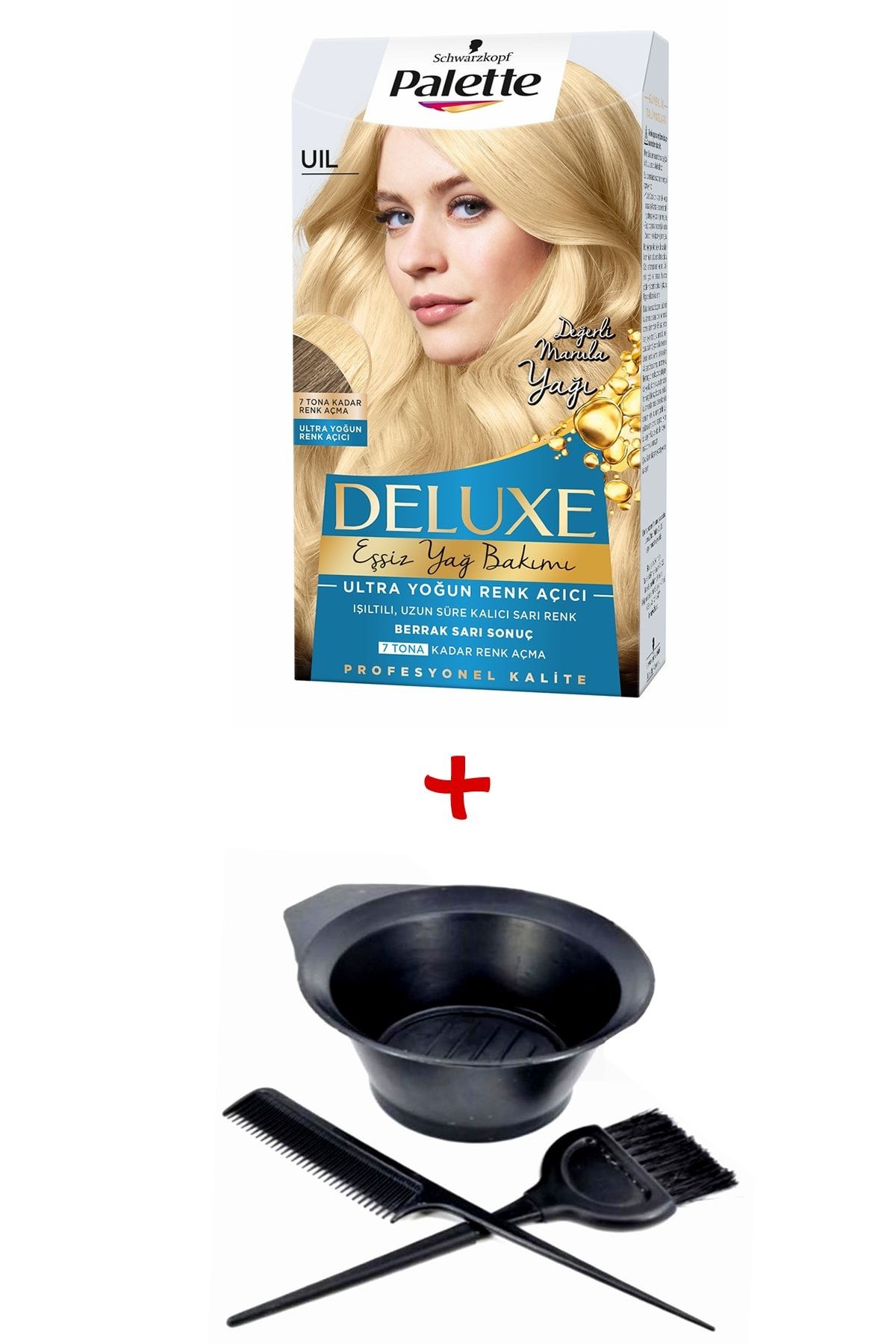 Deluxe Saç Boyası Uıl Ultra Yoğun Renk Açıcı + Boyama Seti