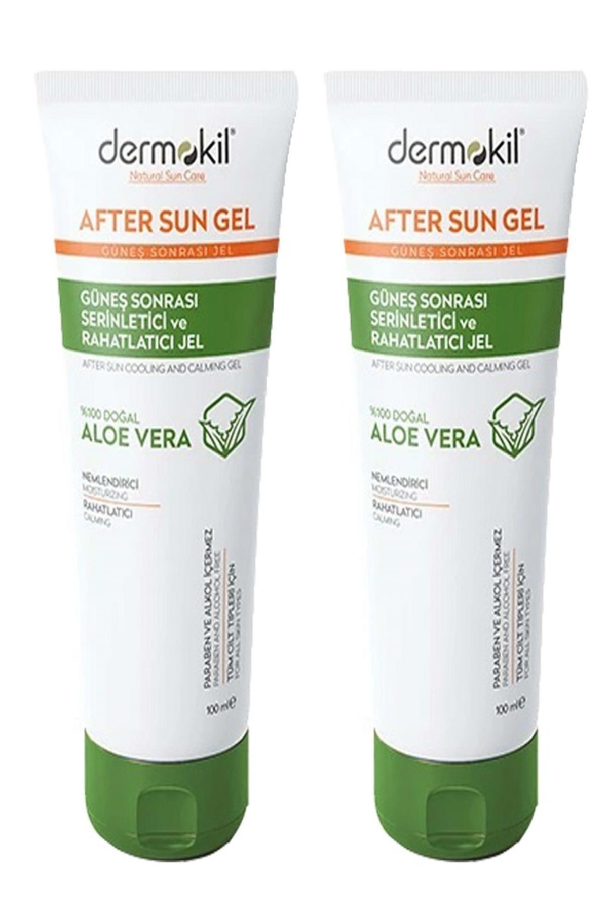 DERMOKİL GÜNEŞ SONRASI SERİNLETİCİ VE RAHATLATICI JEL 100ML x 2 ADET
