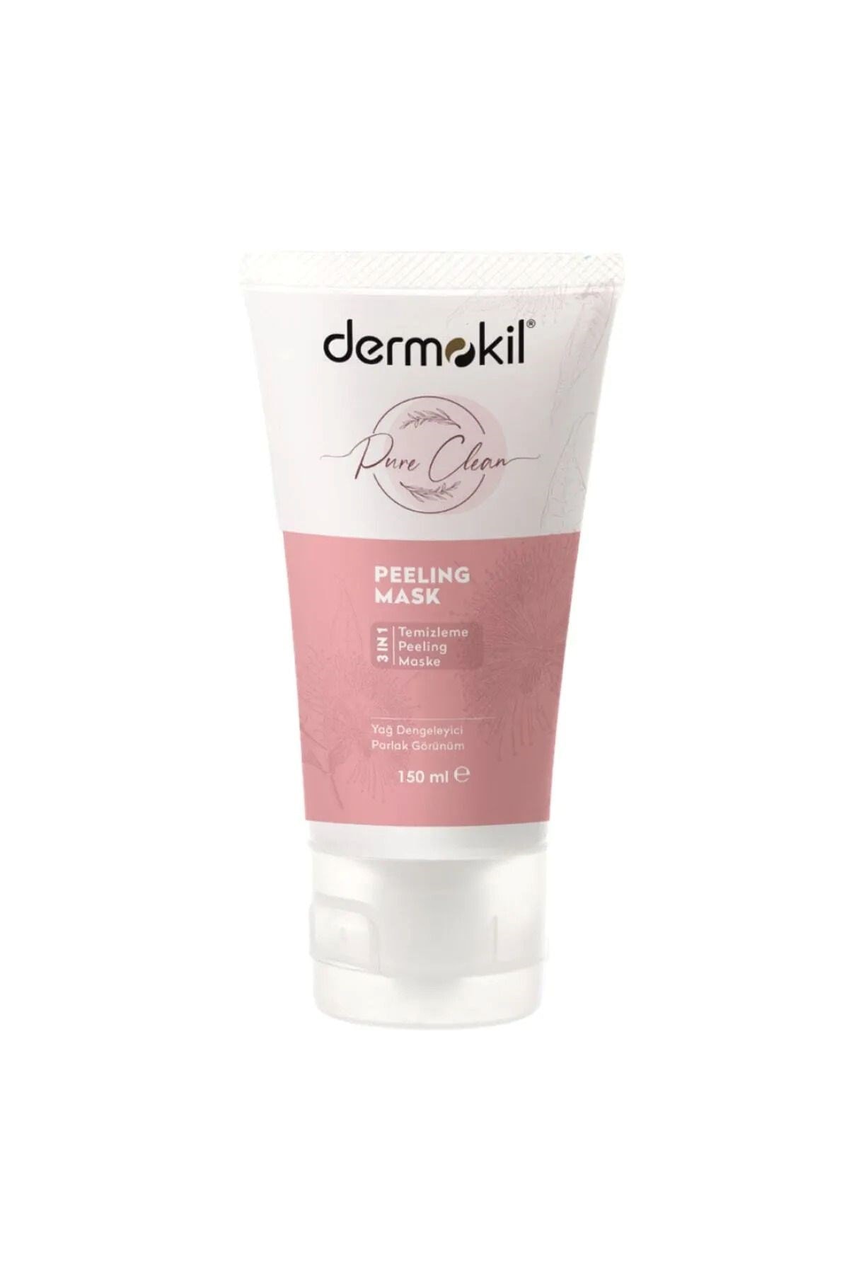  Dermokil 2 'li Set Pure Peeling Maske 3in1 150 Ml ve Kil Özlü Doğal Katı Sabun 100 gr