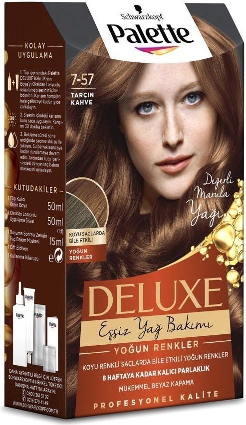 Palette Deluxe Yoğun Renkler 7-57 Tarçin Kahve Saç Boyası