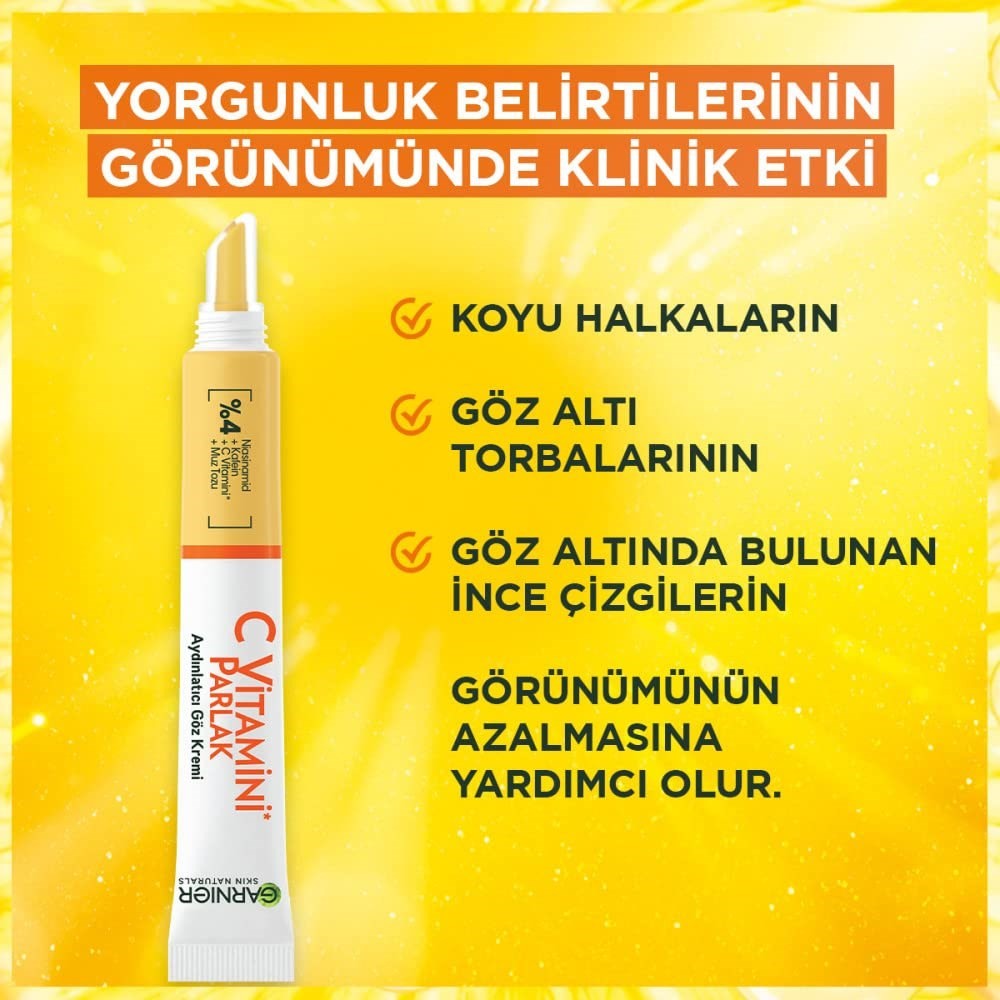 Garnier C Vitamini Parlak Aydınlatıcı Göz Kremi
