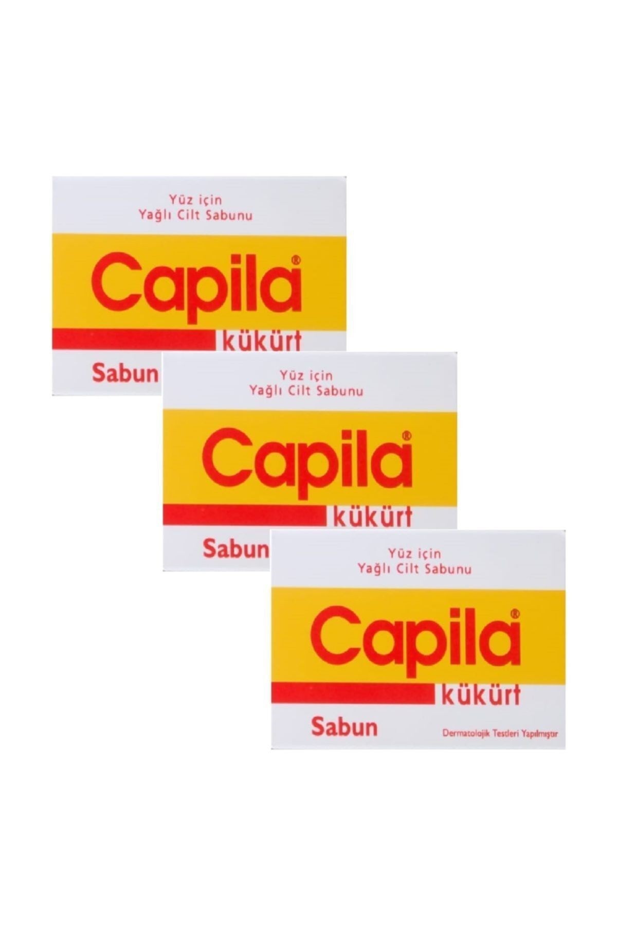 Capila Kükürt 90 G 3 Adet - Yağlı Ciltler Için Kükürtlü Ve Katranlı Yüz Sabunu