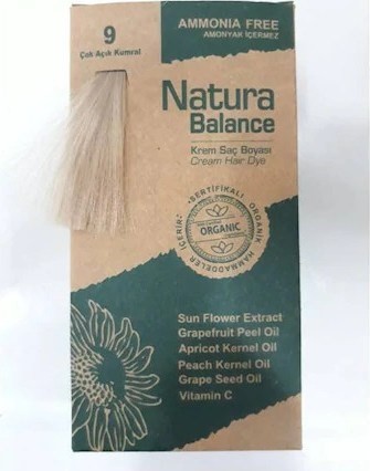 Natura Balance (Krem Saç Boyası) Çok Açık Kumral 9 60ML