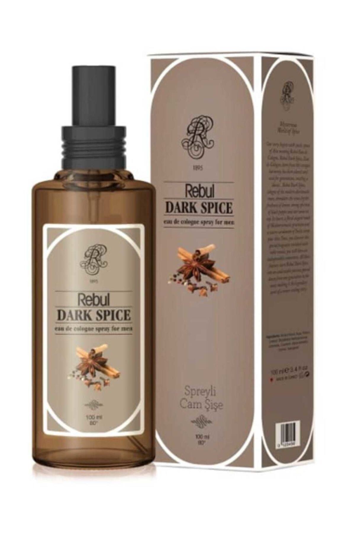 Dark Spice Sprey Cam Şişe Kolonya 100ml