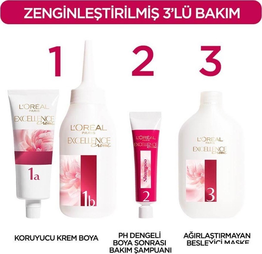 Loreal Paris Excellence Creme Saç Boyası 6.32 Altın Açık Kahve
