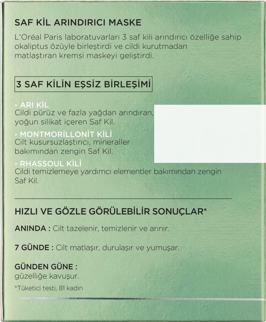 L'Oréal Paris Saf Kil Arındırıcı Maske