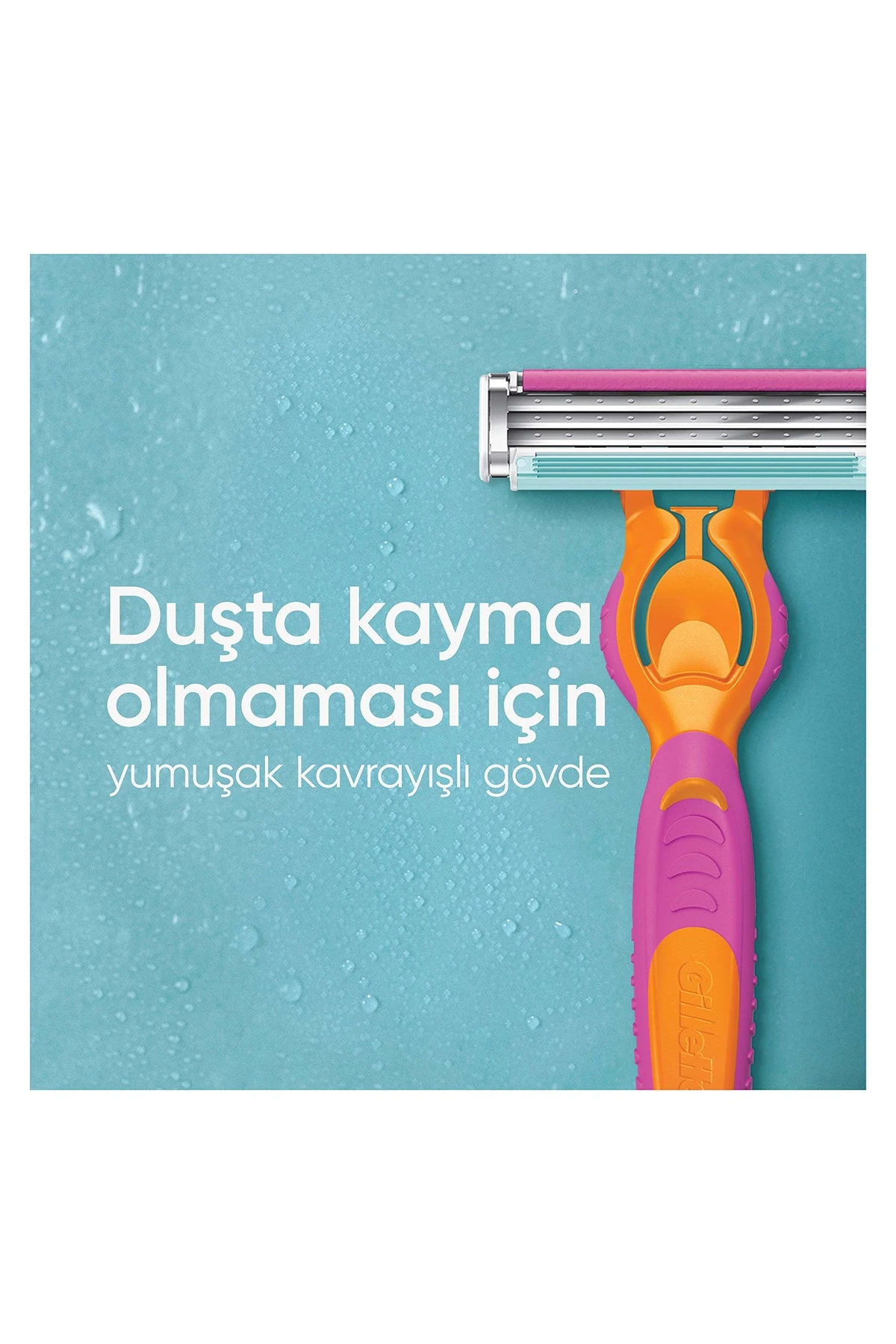 Gillette Venus Simply Venus 3 Miami Tıraş Makinesi Gövdesi + 4 Bıçak