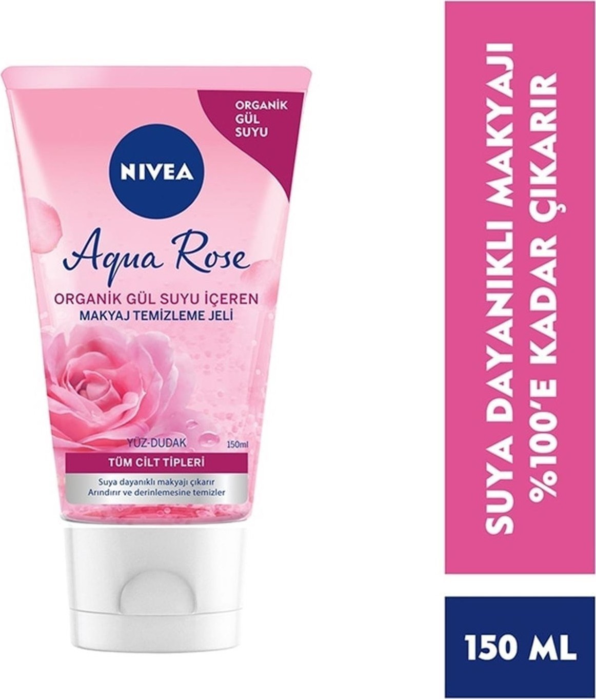 Nivea Aqua Rose Organik Gül Suyu Içeren Makyaj Temizleme Jeli 150 ml