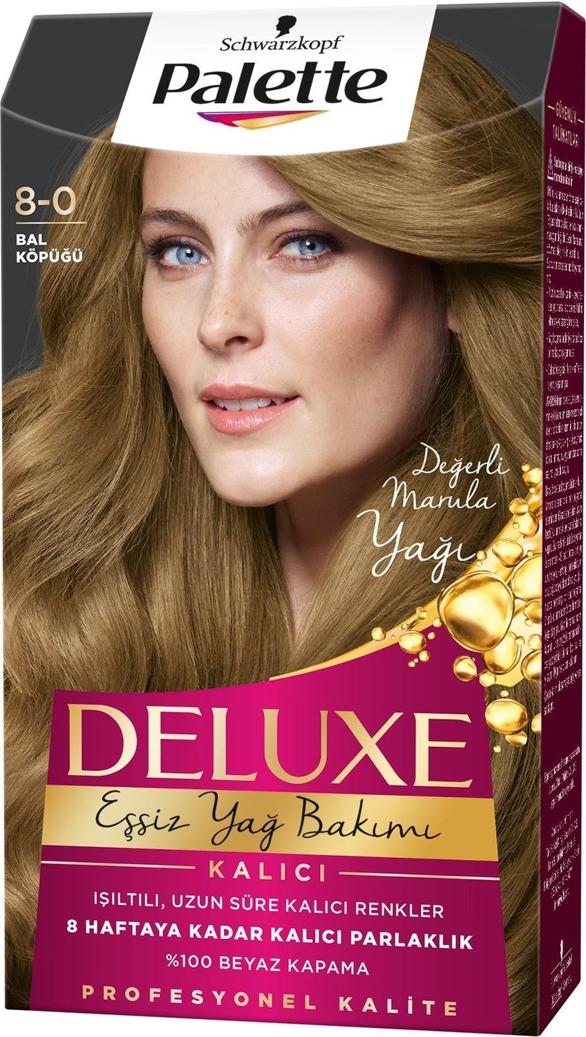 Palette Deluxe Kalıcı Renkler 8-0 Bal Köpüğü Saç Boyası