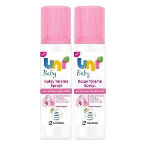 Uni Baby Kolay Tarama Spreyi 200 ml x 2 Adet