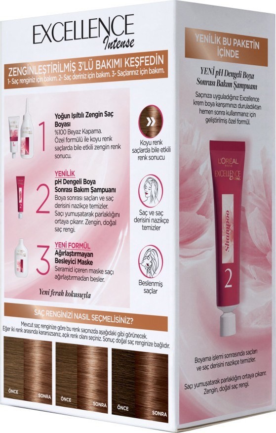 L'Oréal Paris Excellence Intense Saç Boyası 6.13 Mocha Kahve