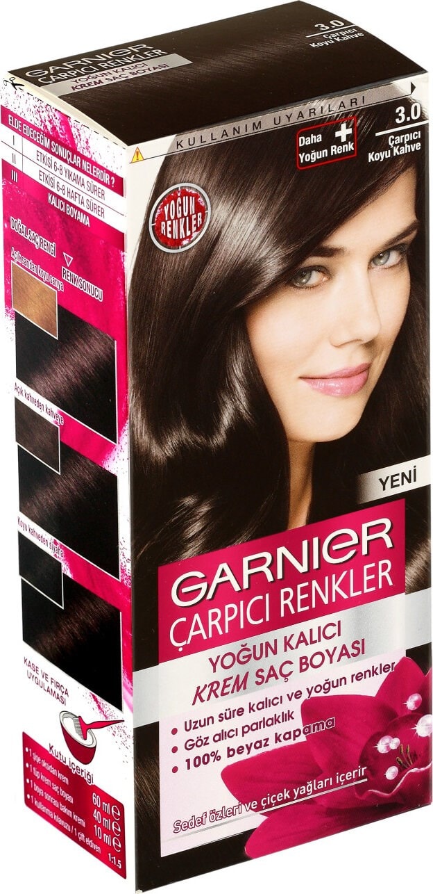 Garnier Çarpıcı Renkler 3/0 - Çarpıcı Kahve Saç Boyası