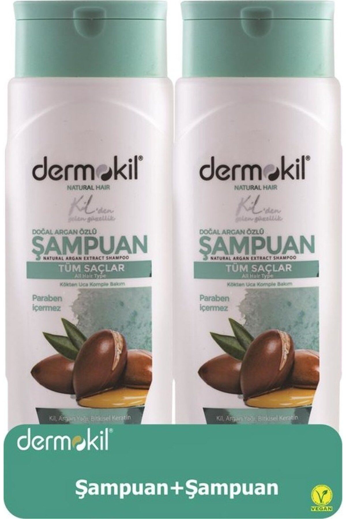 Argan Şampuan 400 ml 2'li Set